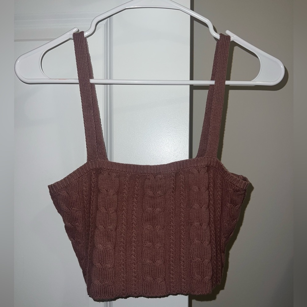 Wild fable mauve colored knitted top